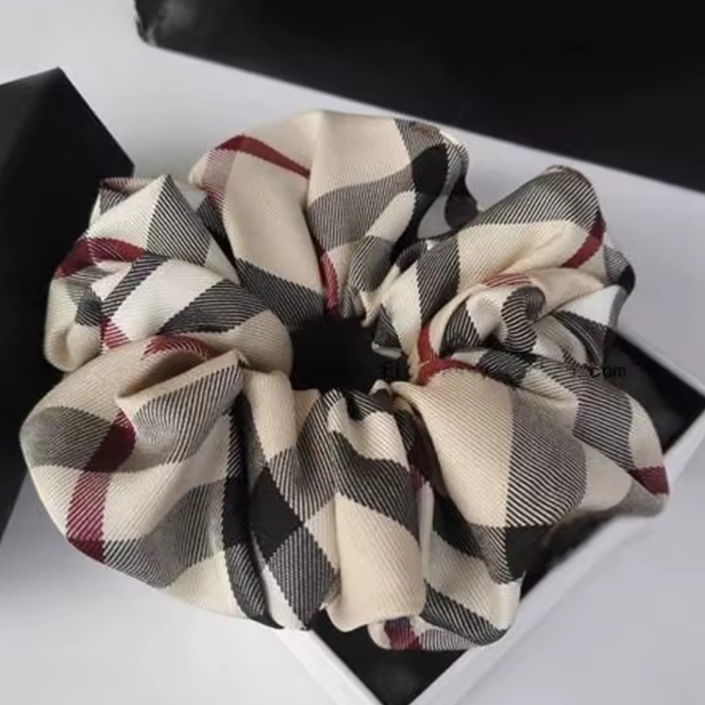 Plaid Scrunchie Hair Accessory